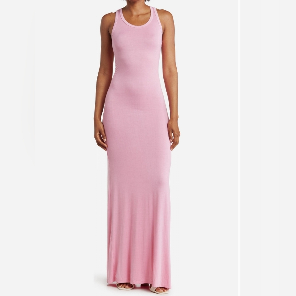 GO COUTURE A-Line Maxi Dress BEGONIA PINK, Small
